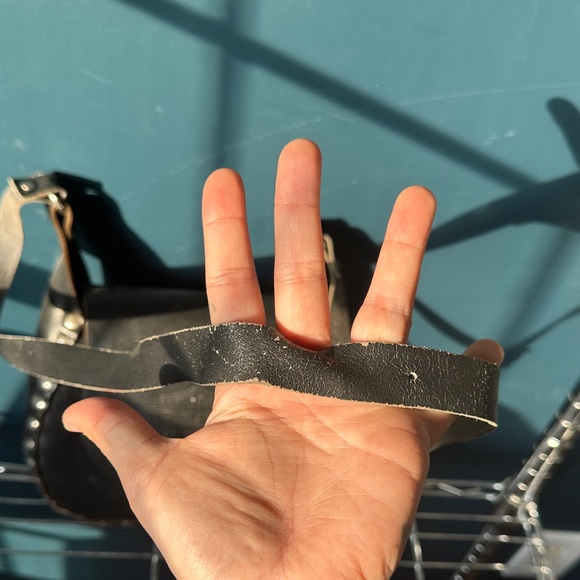 Harley-Davidson Black Leather Studded Bag - Picture 2 of 5